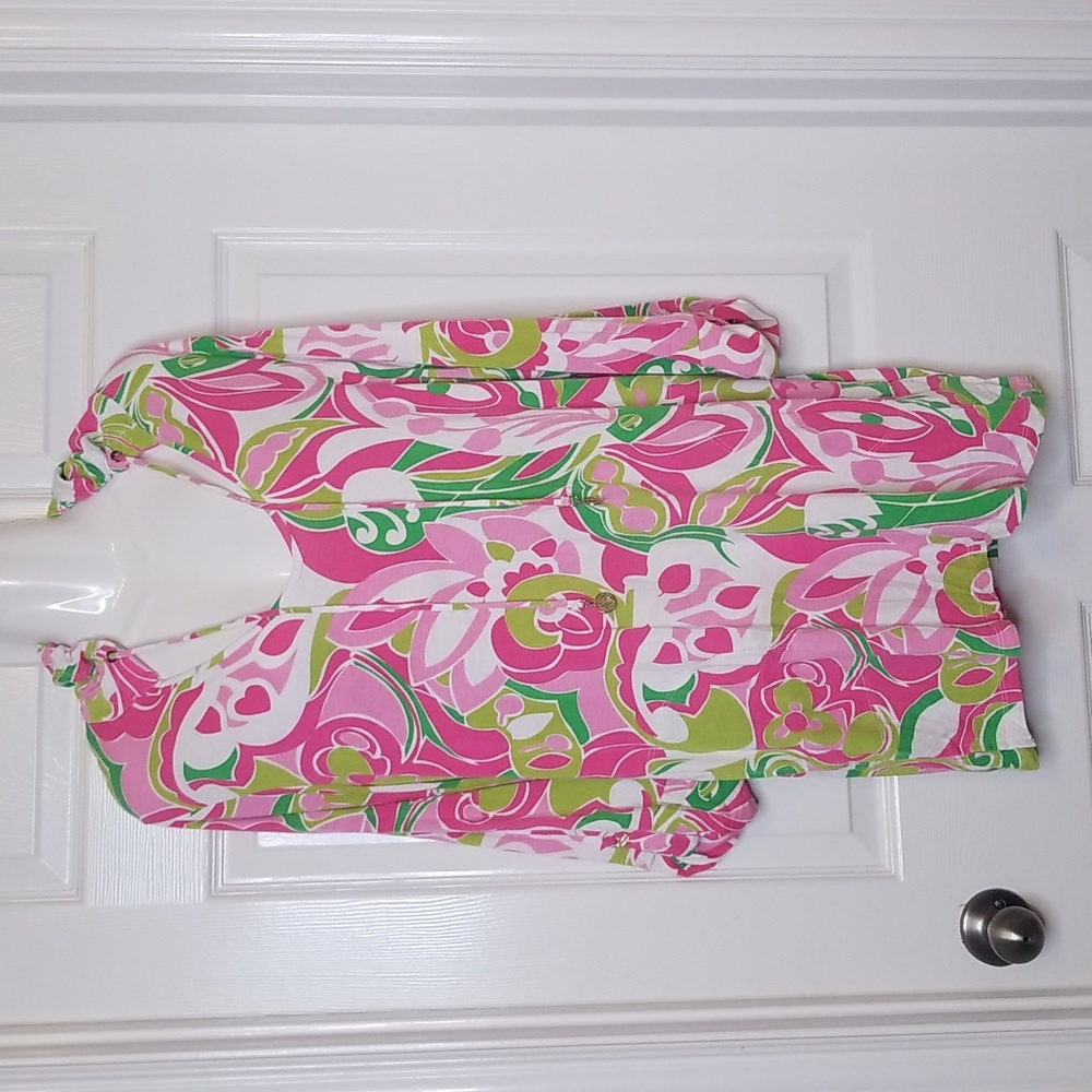 Beach Candie By Margaret Josephs Long Sleeve Swimsuit Cover Up Dress Size Xl - Picture 2 of 12